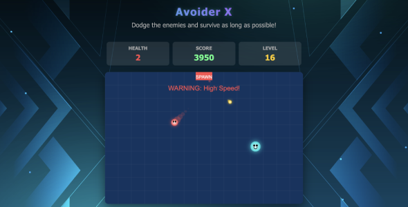 Avoider X – Fast-Paced HTML5 Avoidance Game